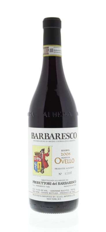 Produttori del Barbaresco Barbaresco Ovello Riserva 2008 Front Bottle Shot