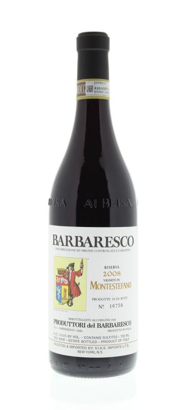 Produttori del Barbaresco Montestefano Barbaresco 2008 Front Bottle Shot