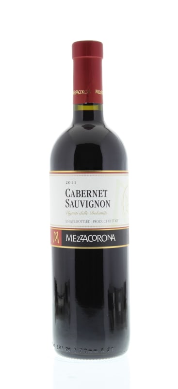 Mezzacorona Cabernet Sauvignon 2011 Front Bottle Shot