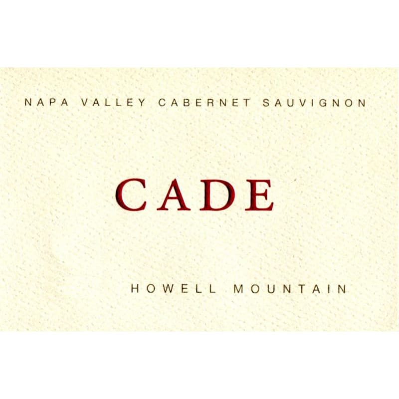 CADE Howell Mountain Cabernet Sauvignon 2010 Front Label