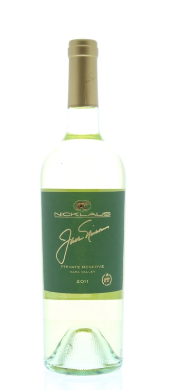 Jack Nicklaus Private Reserve White 2011 Front Bottle Shot