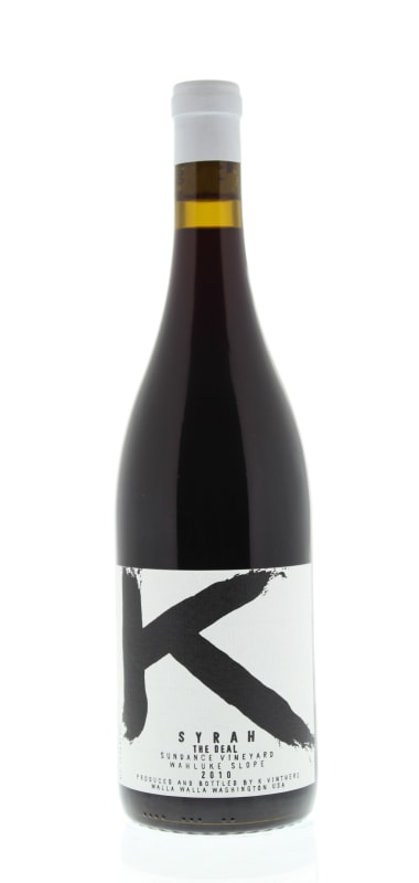 K Vintners The Deal Syrah 2010 Front Bottle Shot