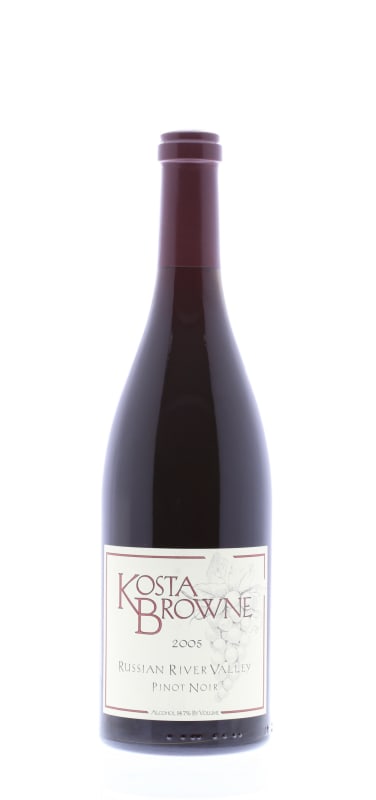 Kosta Browne Russian River Pinot Noir (torn label) 2005 Front Bottle Shot