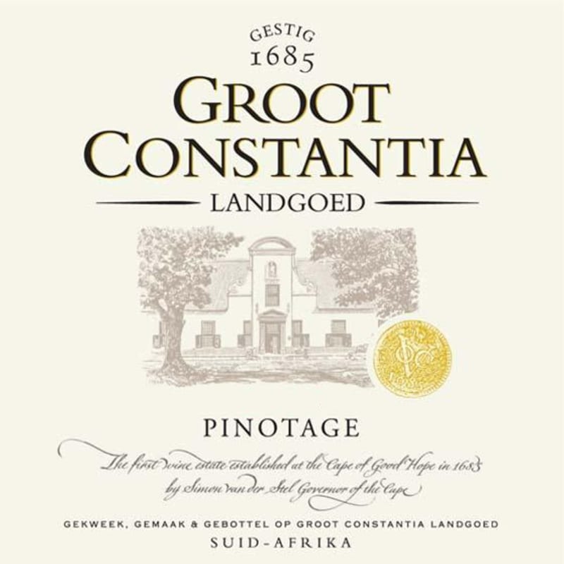 Groot Constantia Pinotage 2013 Front Label