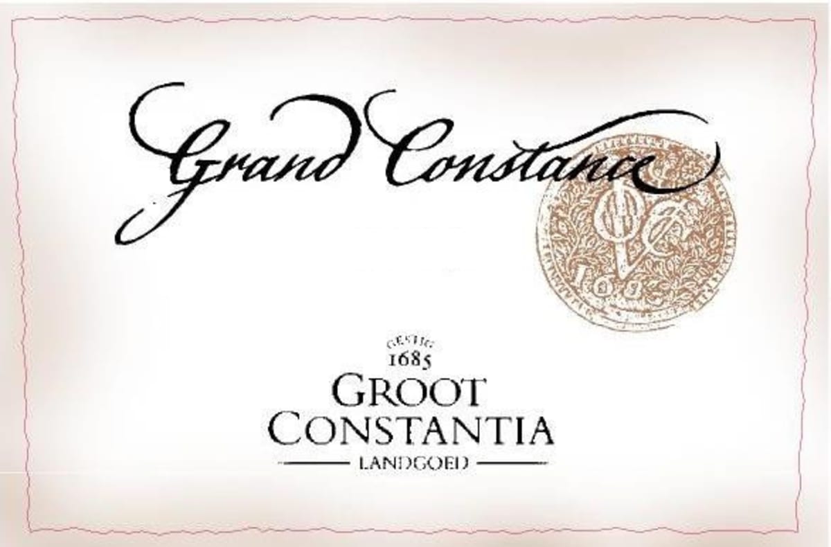 Groot Constantia Grand Constance Muscat 2013 Front Label
