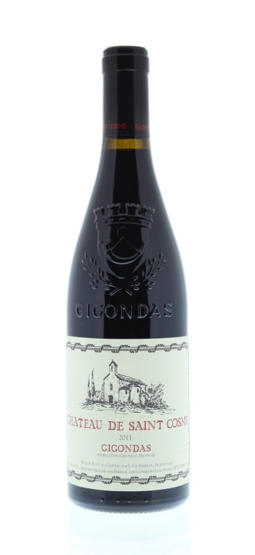 Chateau de Saint Cosme Gigondas 2011 Front Bottle Shot