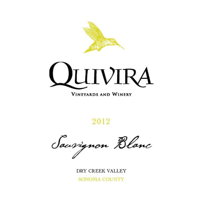 Quivira Dry Creek Sauvignon Blanc 2012 Front Label