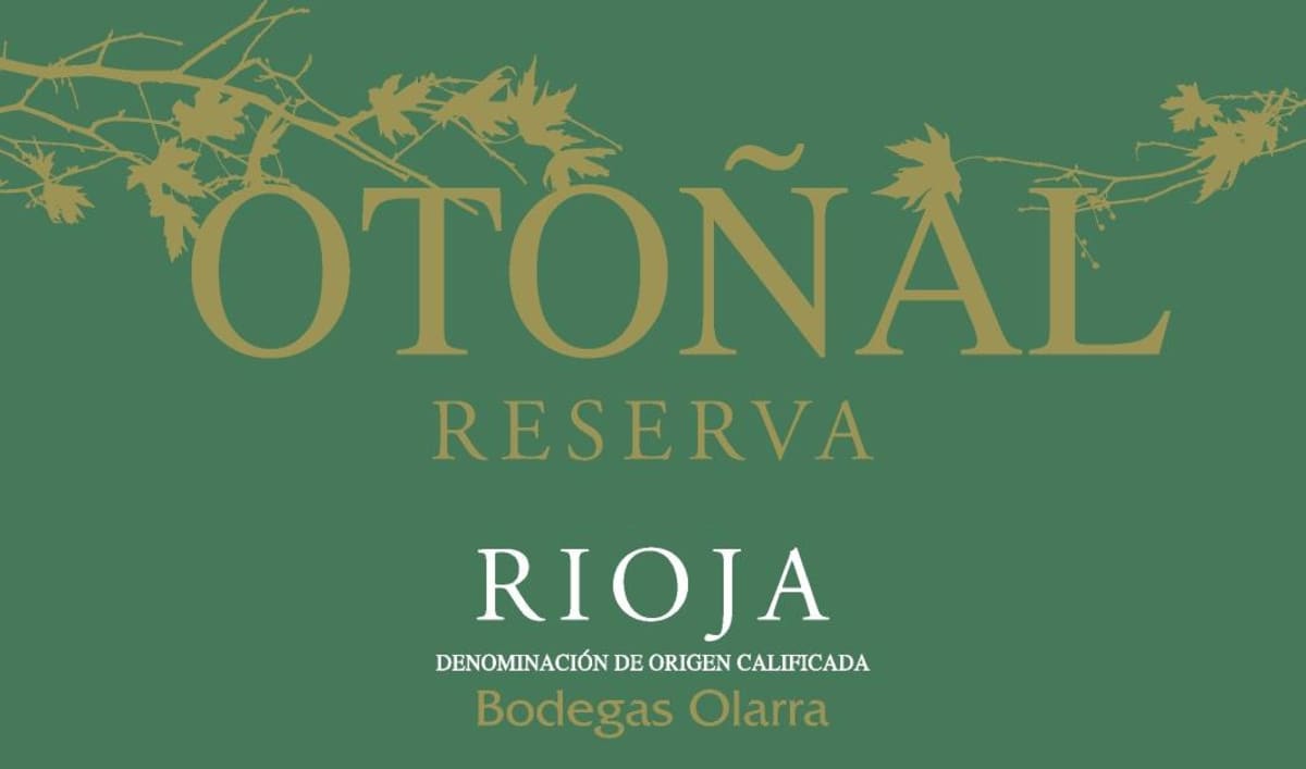 Bodegas Olarra Otonal Reserva 2009 Front Label