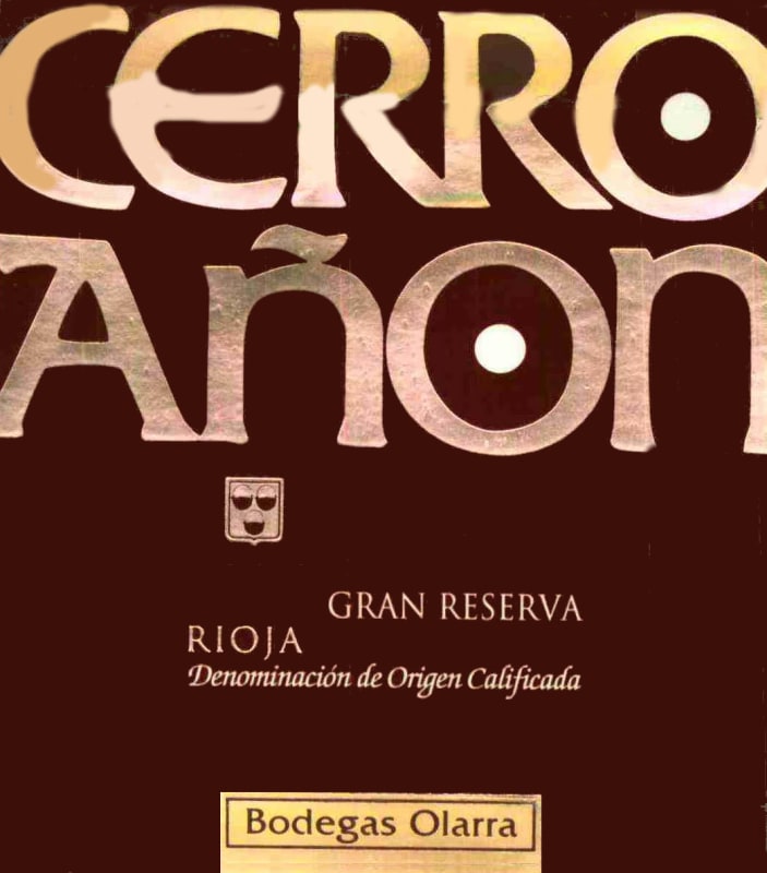 Bodegas Olarra Cerro Anon Gran Reserva 2005 Front Label