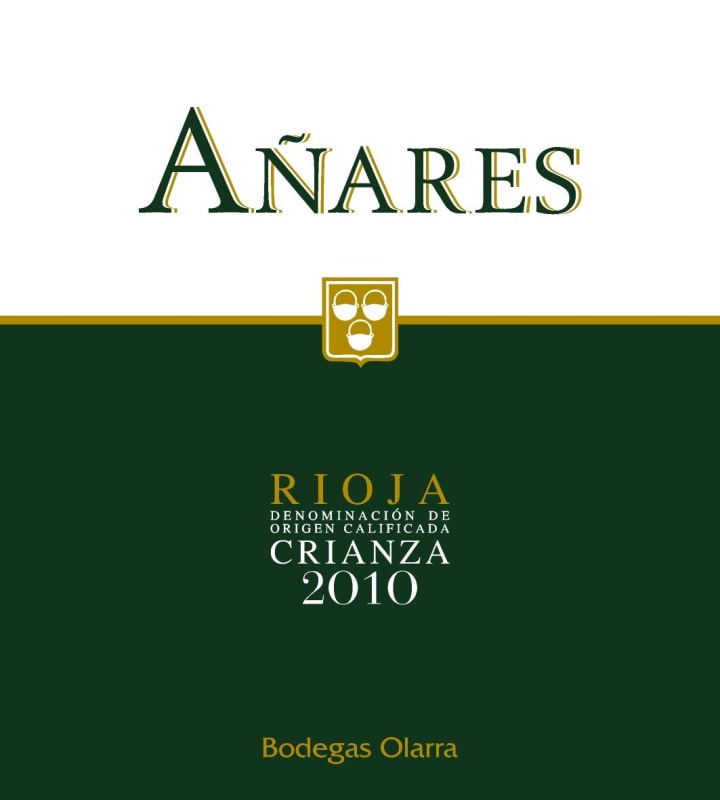 Bodegas Olarra Anares Crianza 2010 Front Label