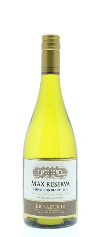 Errazuriz Max Reserva Sauvignon Blanc 2012 Front Bottle Shot