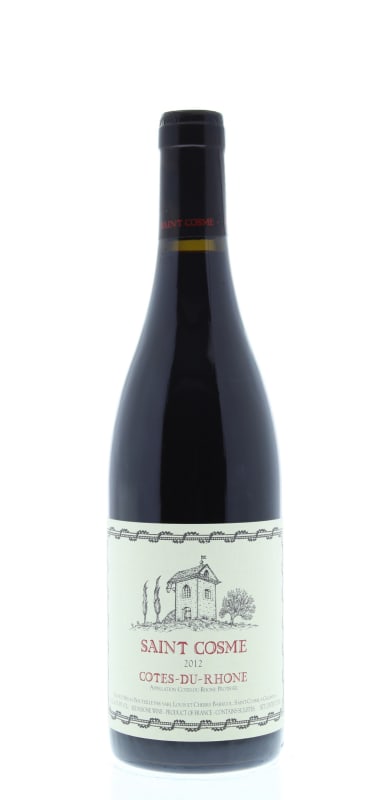 Chateau de Saint Cosme Cotes-du-Rhone 2012 Front Bottle Shot