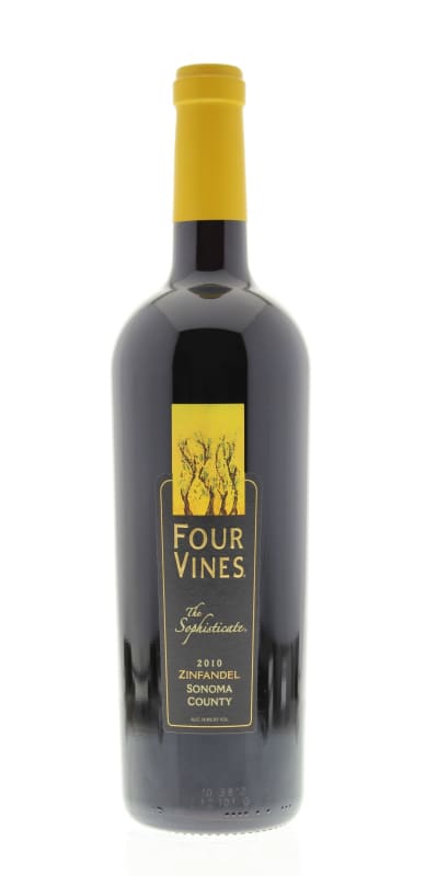 Four Vines The Sophisticate Zinfandel 2010 Front Bottle Shot