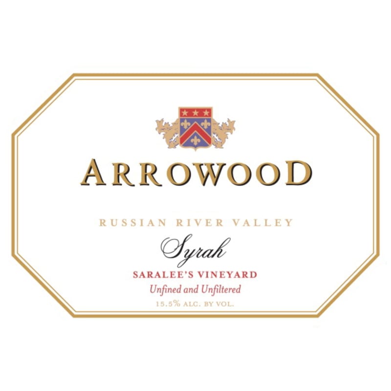Arrowood Saralee's Vineyard Syrah 2009 Front Label