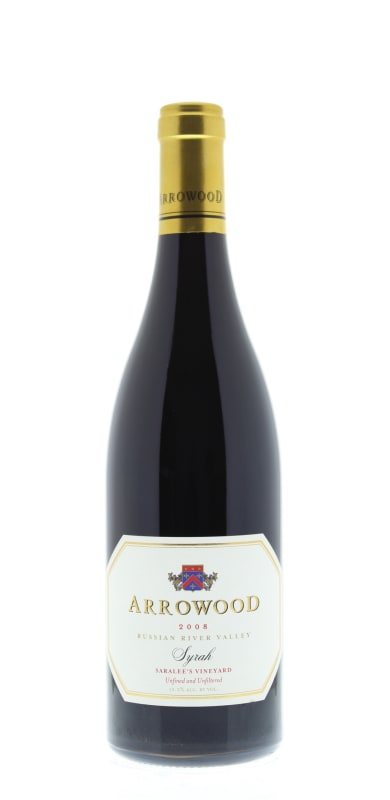 Arrowood Saralee's Vineyard Syrah 2008 Front Bottle Shot