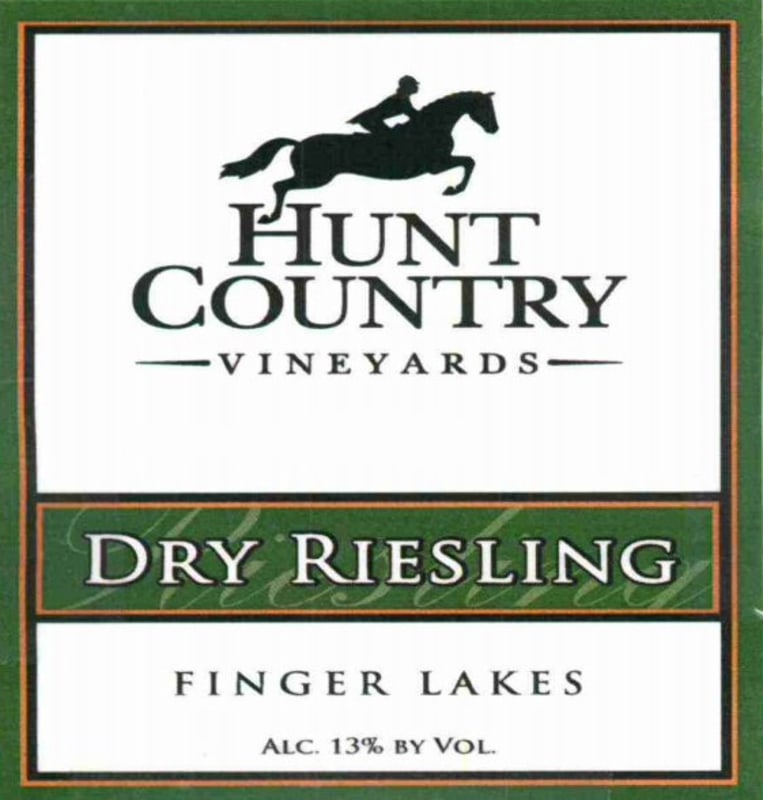 Hunt Country Vineyards Dry Riesling 2011 Front Label