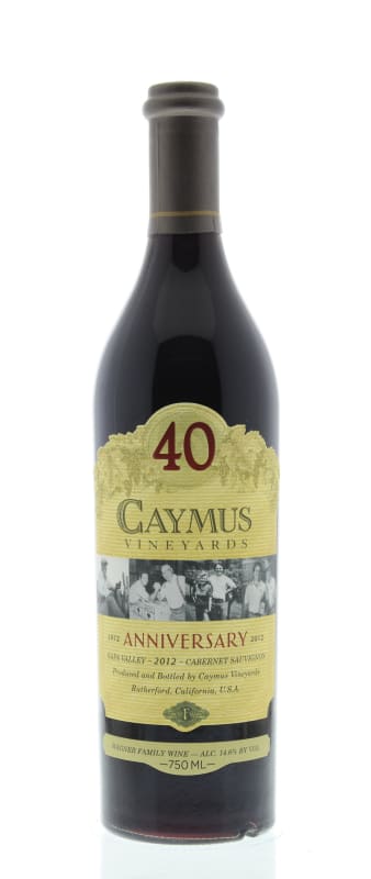 Caymus Napa Valley Cabernet Sauvignon 2012 Front Bottle Shot
