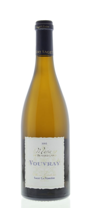Saget la Perriere Vouvray Marie de Beauregard 2012 Front Bottle Shot