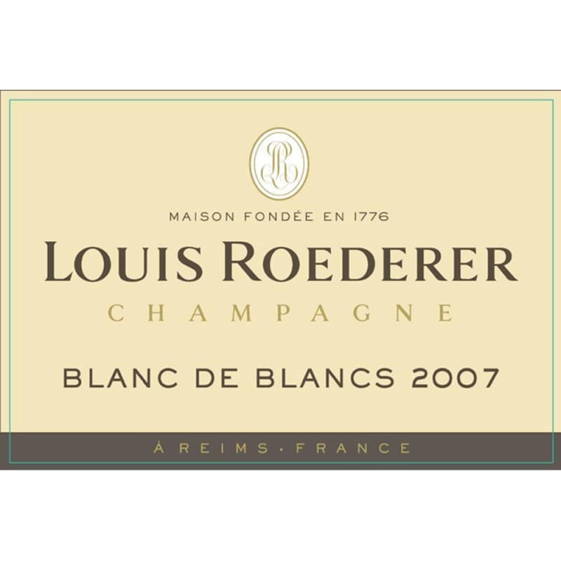Louis Roederer Blanc de Blancs 2007 Front Label