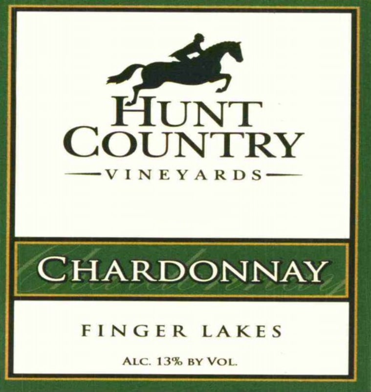 Hunt Country Vineyards Chardonnay 2009 Front Label