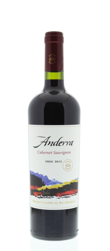 Anderra Cabernet Sauvignon 2012 Front Bottle Shot
