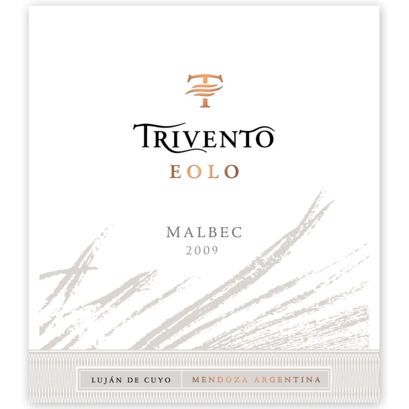 Trivento Eolo Malbec 2009 Front Label
