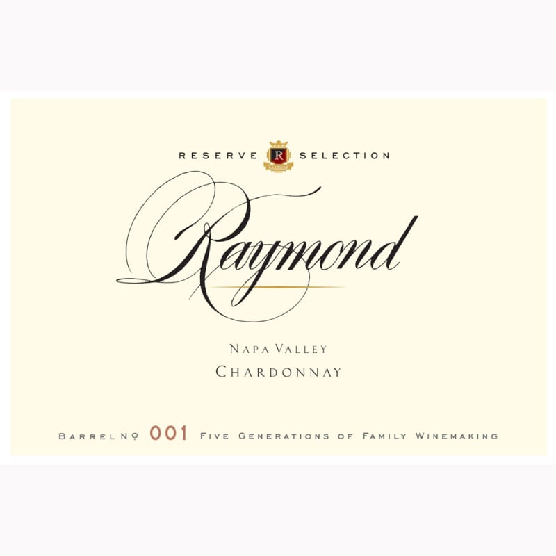 Raymond Reserve Selection Chardonnay 2012 Front Label