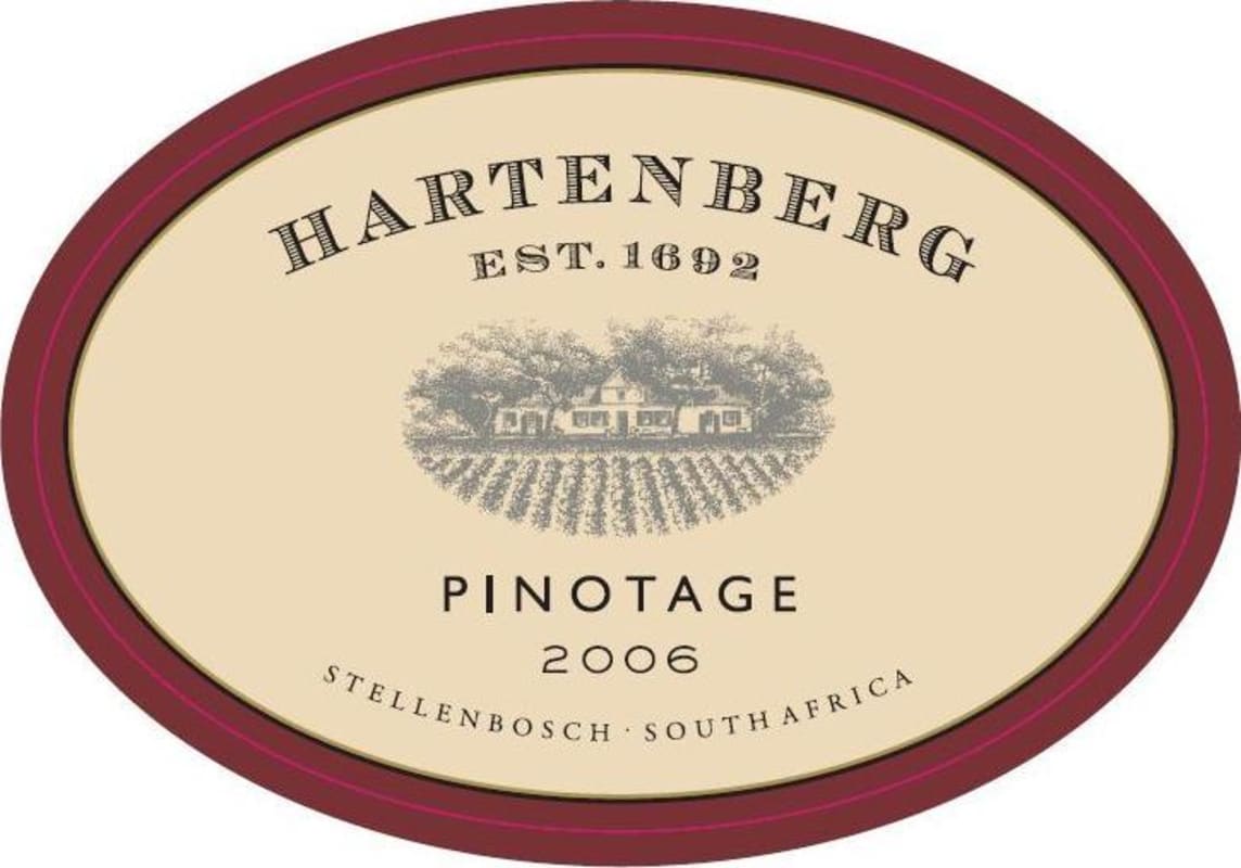 Hartenberg Pinotage 2006 Front Label