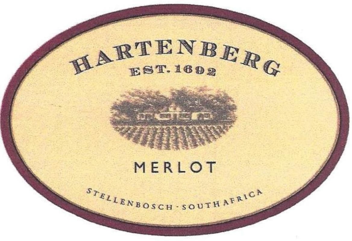 Hartenberg Merlot 2008 Front Label