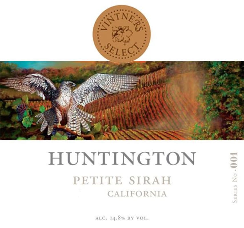 Huntington Cellars Petite Sirah 2008 Front Label