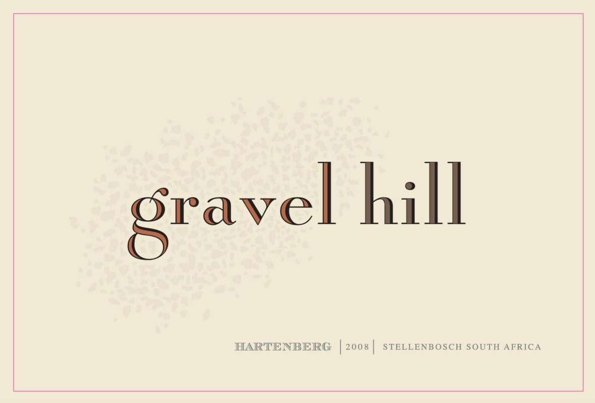 Hartenberg Gravel Hill Shiraz 2010 Front Label