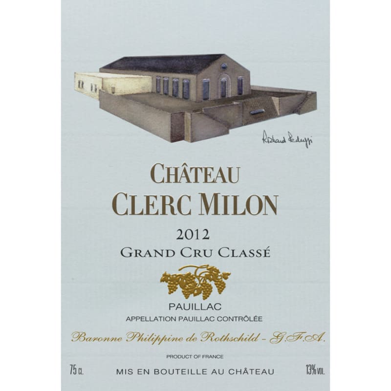 Chateau Clerc Milon (Futures Pre-Sale) 2012 Gift Product Image