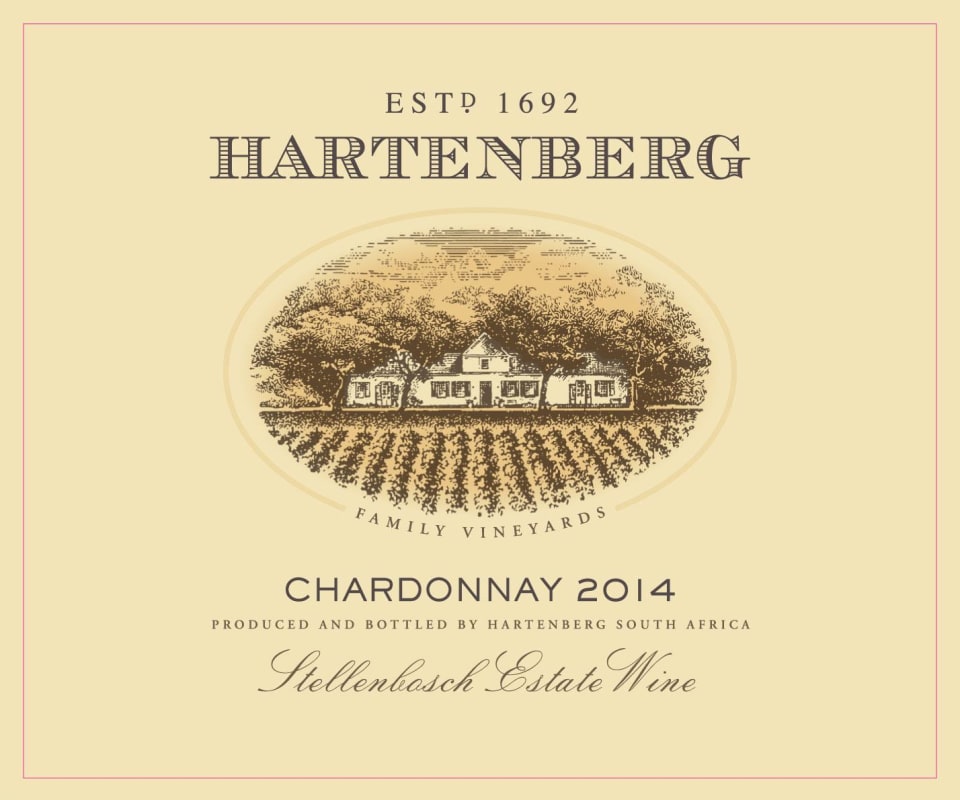 Hartenberg Chardonnay 2014 Front Label