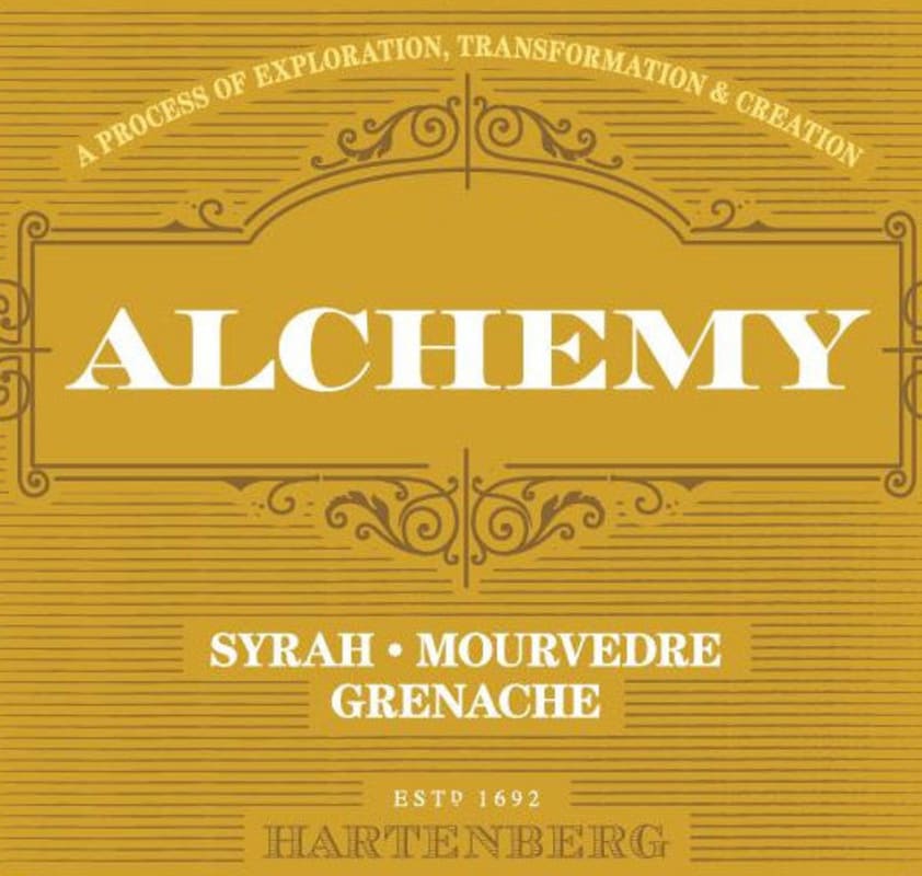 Hartenberg Alchemy Syrah-Mourvedre Grenache 2014 Front Label