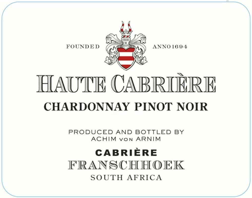 Cabriere Chardonnay Pinot Noir 2014 Front Label