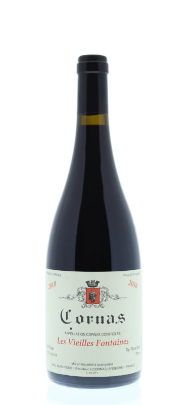 Alain Voge Cornas Les Vieilles Fontaines 2010 Front Bottle Shot