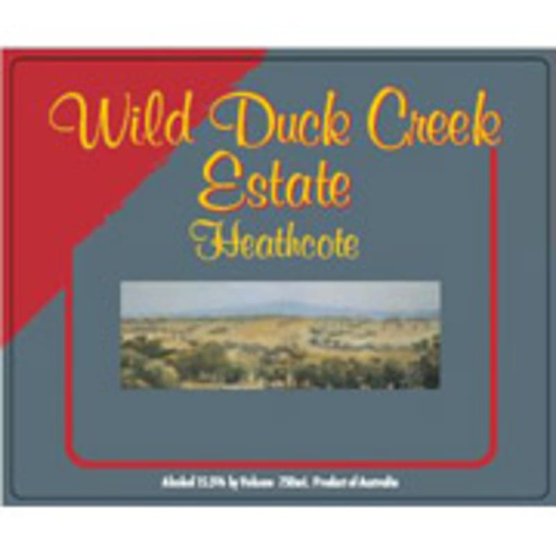 Wild Duck Creek Reserve Shiraz 2000 Front Label
