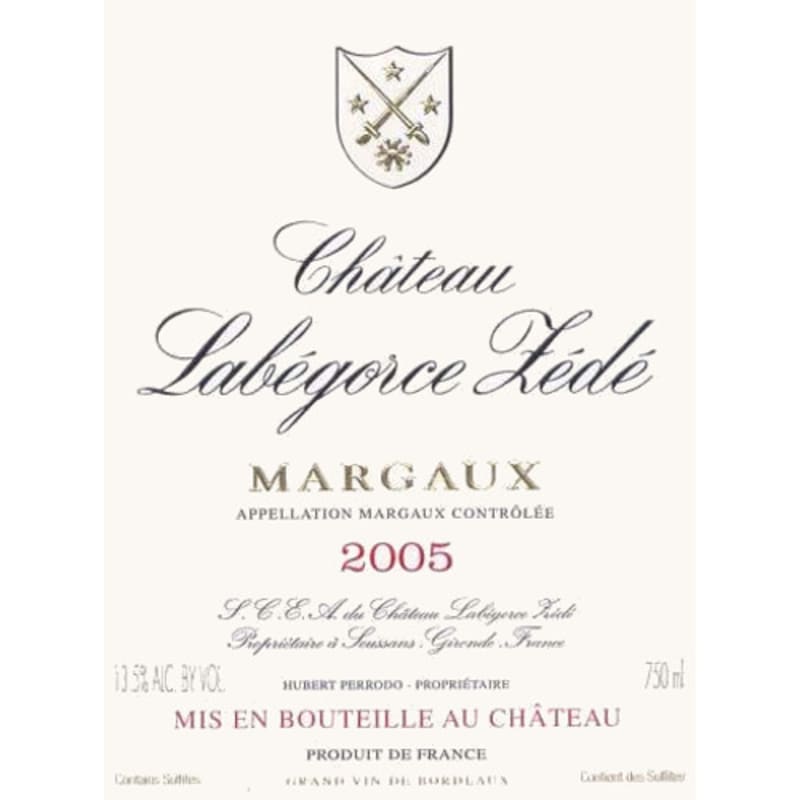 Chateau Labegorce Zede (3 Liter Bottle) 2005 Front Label