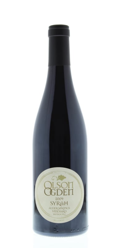 Olson Ogden Alder Springs Vineyard Syrah 2009 Front Bottle Shot