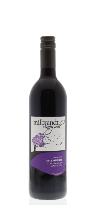 Milbrandt Traditions Merlot 2012 Front Bottle Shot