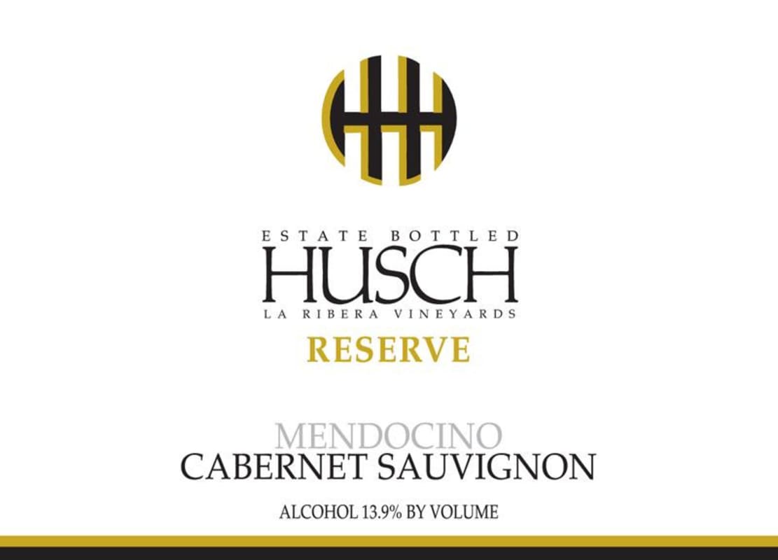 Husch La Ribera Vineyards Reserve Cabernet Sauvignon 2012 Front Label