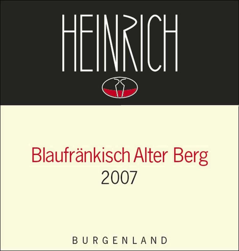 Heinrich Alter Berg Blaufrankisch 2007 Front Label
