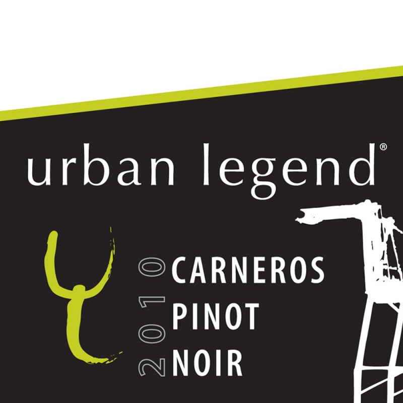 Urban Legend Cellars Carneros Pinot Noir 2010 Front Label
