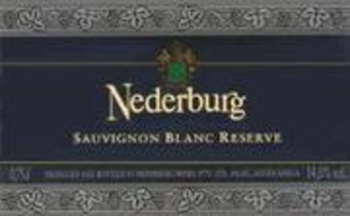 Nederburg Sauvignon Blanc Reserve 1998 Front Label
