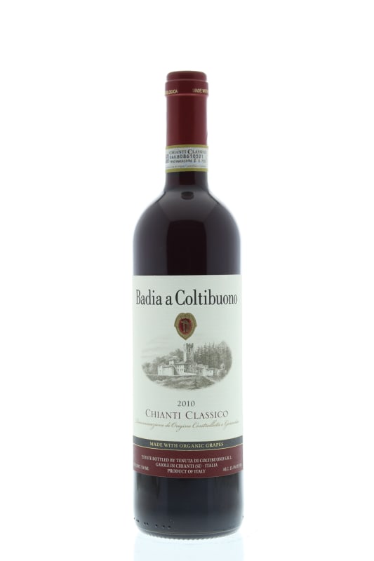 Badia a Coltibuono Chianti Classico 2010 Front Bottle Shot