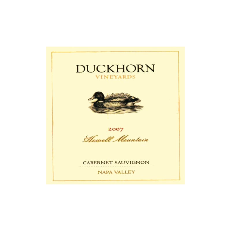 Duckhorn Howell Mountain Cabernet Sauvignon 2007 Front Label
