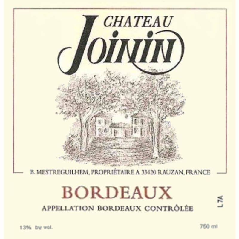 Chateau Joinin 2010 Front Label