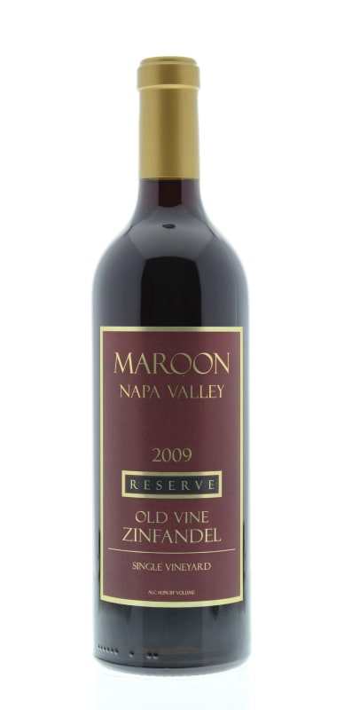 Maroon Napa Valley Reserve Zinfandel 2009 Front Bottle Shot
