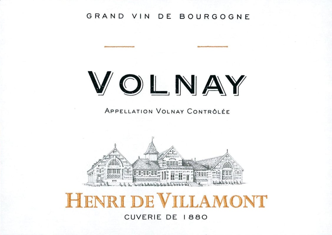 Henri de Villamont Volnay 2010 Front Label