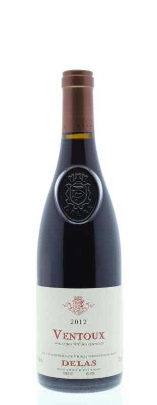 Delas Ventoux 2012 Front Bottle Shot